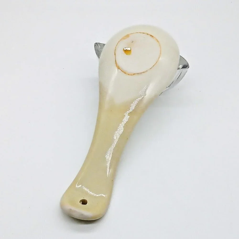 Sea Shell Glazed Ceramic Spoon Rest